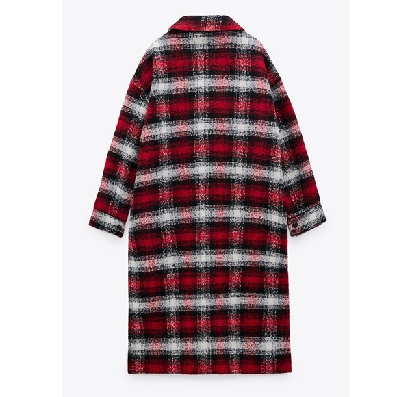 Zara long plaid overshirt - Picture 12 of 13